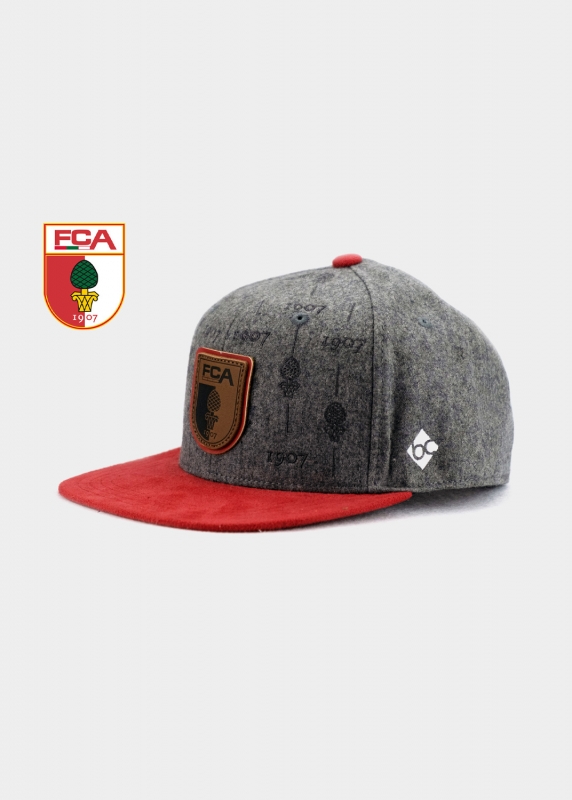 "FC Augsburg" - grau (Snapback)